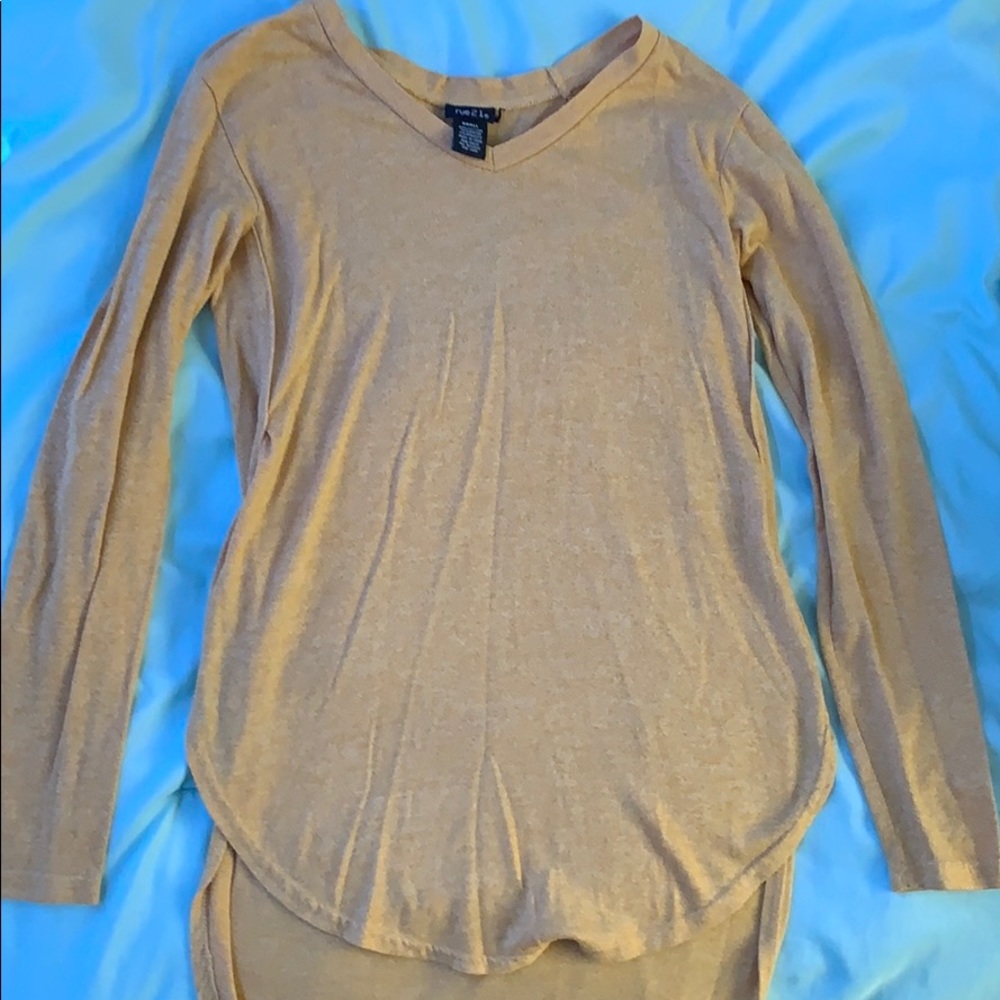 Yellow long sleeve blouse